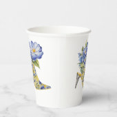 Gobelets En Papier Chinoiserie moderne élégant Floral High Heel (Droite)