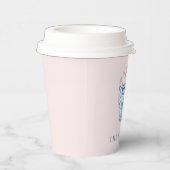Gobelets En Papier Chinoiserie rose et bleu Hot Cocoa Mug (Droite)