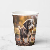 Gobelets En Papier Chiot à ébullition douce (Verso)