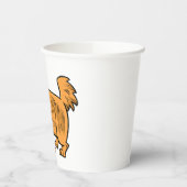 Gobelets En Papier Chiot orange débraillé (Gauche)