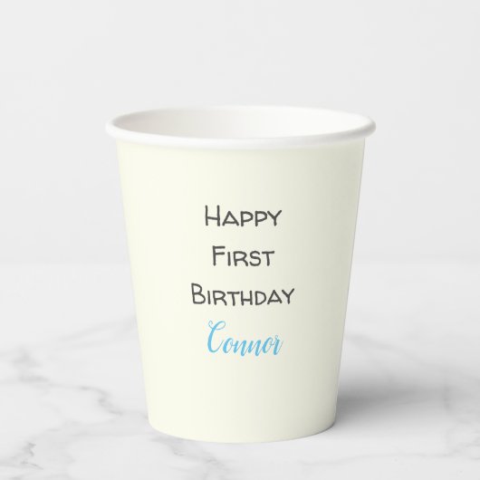 Gobelets En Papier Chiot pur | Thème Chien Bleu Fournitures Anniversa (Verso)