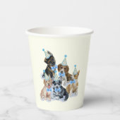 Gobelets En Papier Chiot pur | Thème Chien Bleu Fournitures Anniversa (Recto)