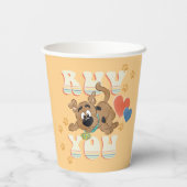 Gobelets En Papier Chiot Scooby-Doo "Ruv You" (Verso)