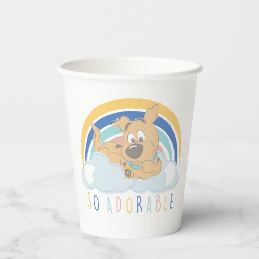 Gobelets En Papier Chiot Scooby-Doo "tellement adorable" (Verso)