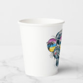 Gobelets En Papier Chiot Tropical Aquarelle (Recto)