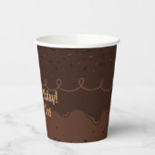 Gobelets En Papier Chocolat Anniversaire Gel Frosting (Gauche)
