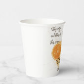 Gobelets En Papier Chocolat Chaud Cinnamon Orange Saison Salutations (Droite)