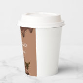 Gobelets En Papier Chocolat chaud personnalisé Boisson brune joyeuse (Gauche)