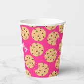 Gobelets En Papier Chocolat Chip Cookie Enfants 1ère fête d'anniversa (Verso)