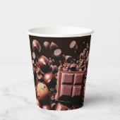 Gobelets En Papier Chocolat Chocolat Chocolat Chocolat Chocolat Choco (Verso)