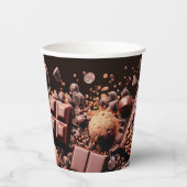 Gobelets En Papier Chocolat Chocolat Chocolat Chocolat Chocolat Choco (Recto)