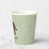 Gobelets En Papier Chocolat Labrador Retriever Lab Joyeux anniversair (Gauche)