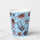 Gobelets En Papier Chocolate lover cute (Verso)