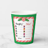 Gobelets En Papier Choisissez Côtés ! Naughty ou Nice (Recto)