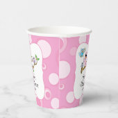 Gobelets En Papier Chouette-bébé rose (Droite)