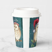 Gobelets En Papier Chouettes de Noël (Droite)