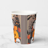 Gobelets En Papier Chouettes fantômes mignons & citrouilles Fête d'Ha (Droite)