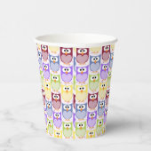 Gobelets En Papier Chouettes mignonnes, Chouette Motif, Chouettes pou (Droite)