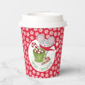 Gobelets En Papier ChrisMouse Snow Flakes Paper cup (Verso)