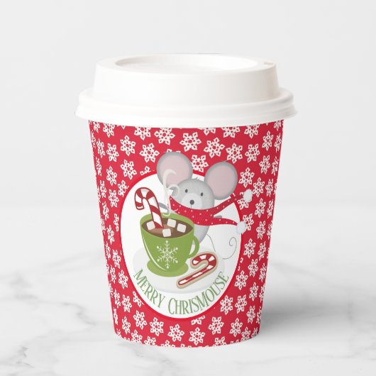 Gobelets En Papier ChrisMouse Snow Flakes Paper cup (Recto)