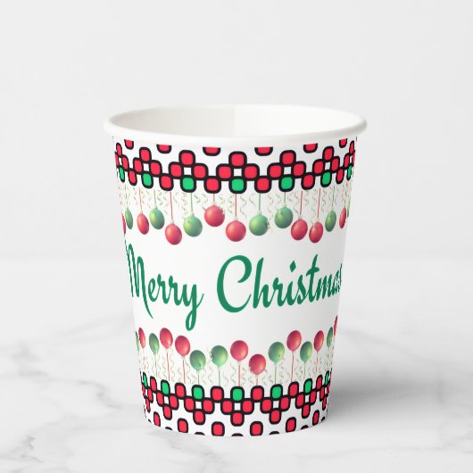 Gobelets En Papier Christmas (Gauche)