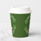 Gobelets En Papier Christmas Bird On A Branch Paper cup (Gauche)