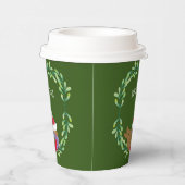 Gobelets En Papier Christmas Bird On A Branch Paper cup (Droite)