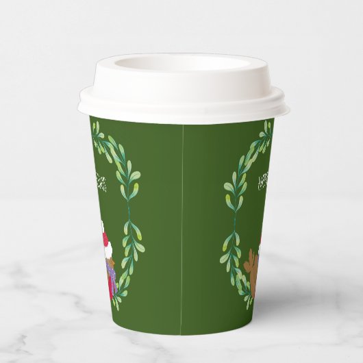 Gobelets En Papier Christmas Bird On A Branch Paper cup (Droite)