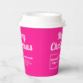 Gobelets En Papier Christmas Business Pink Paper Cup (Droite)