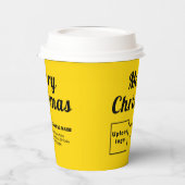 Gobelets En Papier Christmas Business Yellow Paper Cup (Gauche)
