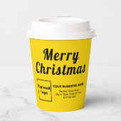 Gobelets En Papier Christmas Business Yellow Paper Cup (Verso)