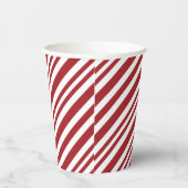 Gobelets En Papier Christmas Candy Cane Stripes (Droite)