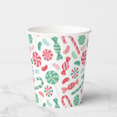 Gobelets En Papier Christmas Candy Sweet Un premier anniversaire (Verso)