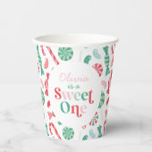 Gobelets En Papier Christmas Candy Sweet Un premier anniversaire (Recto)