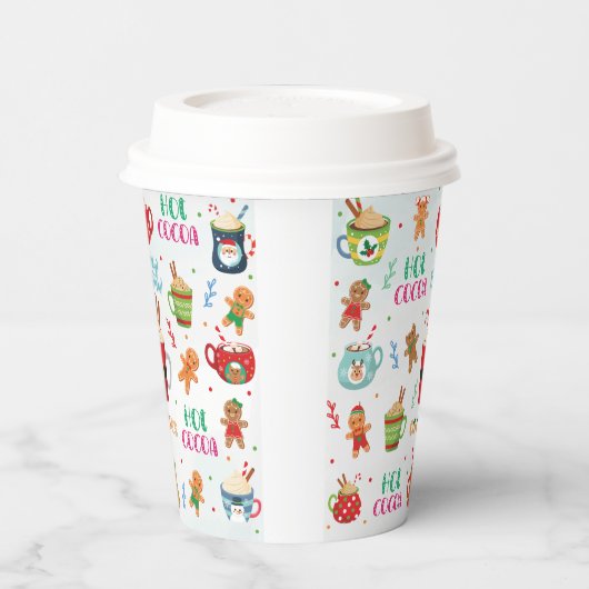 Gobelets En Papier Christmas Cococoa, Ginger Cookies (Gauche)