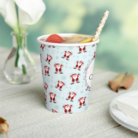 Gobelets En Papier Christmas Elements Santa Claus Paper cup (Insitu)