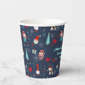 Gobelets En Papier Christmas Fun Custom Name and Date (Recto)