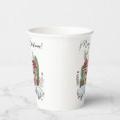 Gobelets En Papier Christmas Gingerbread House Bird Winter (Droite)