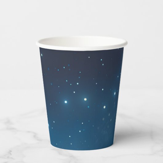Gobelets En Papier Christmas Holiday Blue Paper cup (Verso)
