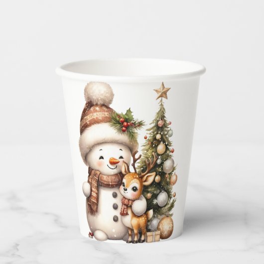 Gobelets En Papier Christmas Mug | Festive Holiday Coffee Cup by Kali (Recto)