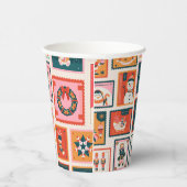 Gobelets En Papier Christmas ornaments postage stmaps (Droite)
