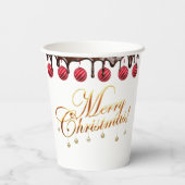 Gobelets En Papier Christmas paper cups (Verso)