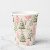 Gobelets En Papier Christmas pink cup. (Verso)