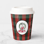Gobelets En Papier Christmas Plaid Paper Cup  (Verso)