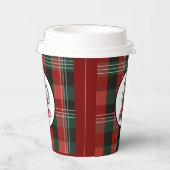 Gobelets En Papier Christmas Plaid Paper Cup  (Droite)
