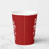 Gobelets En Papier Christmas quote funny party spirits taster red (Droite)