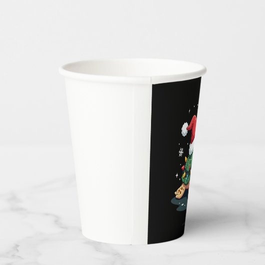 Gobelets En Papier Christmas Sea Turtle Santa Xmas Men Women Boys Gir (Droite)