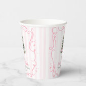 Gobelets En Papier Christmas Tree Pink Winter Baby Shower (Droite)