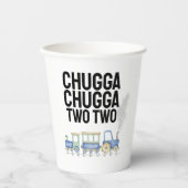Gobelets En Papier Chugga Chugga Deux | 2e anniversaire | Tasses (2) (Recto)