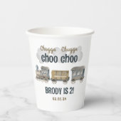 Gobelets En Papier Chugga Chugga Deux Deux 2e Anniversaire (Recto)